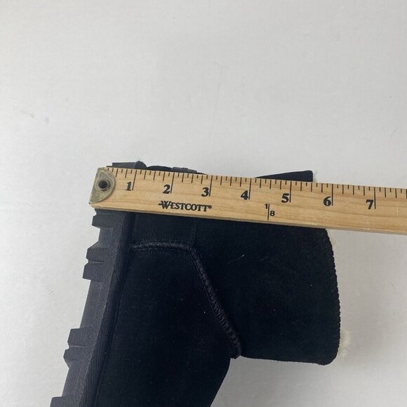 TOMMY BAHAMA AFET Size 7 Black Suede Women’s Ankle‎ Winter Cozy Boots Used - Picture 9 of 16